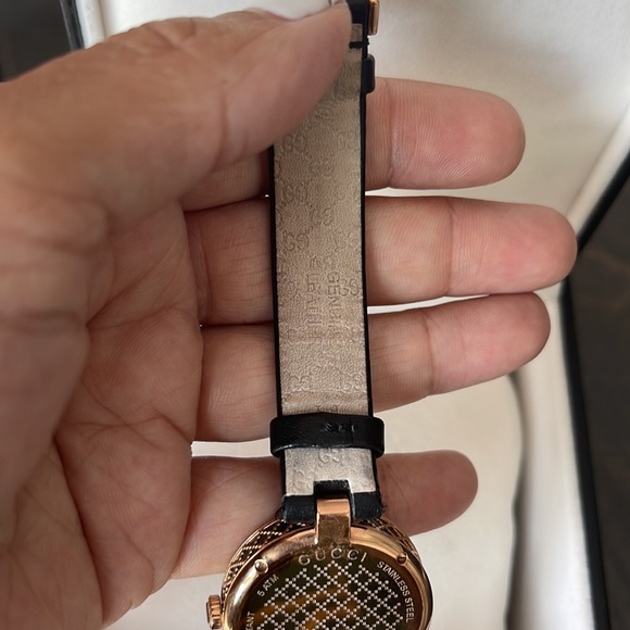 Gucci Diamatissima Black Lacquered Dial Ladies Watch - Picture 12 of 16